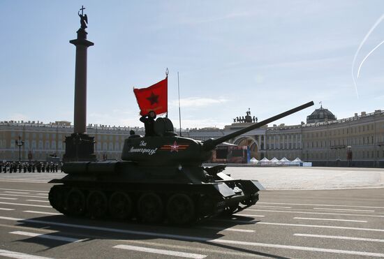 Victory Day Parade in Russian cities