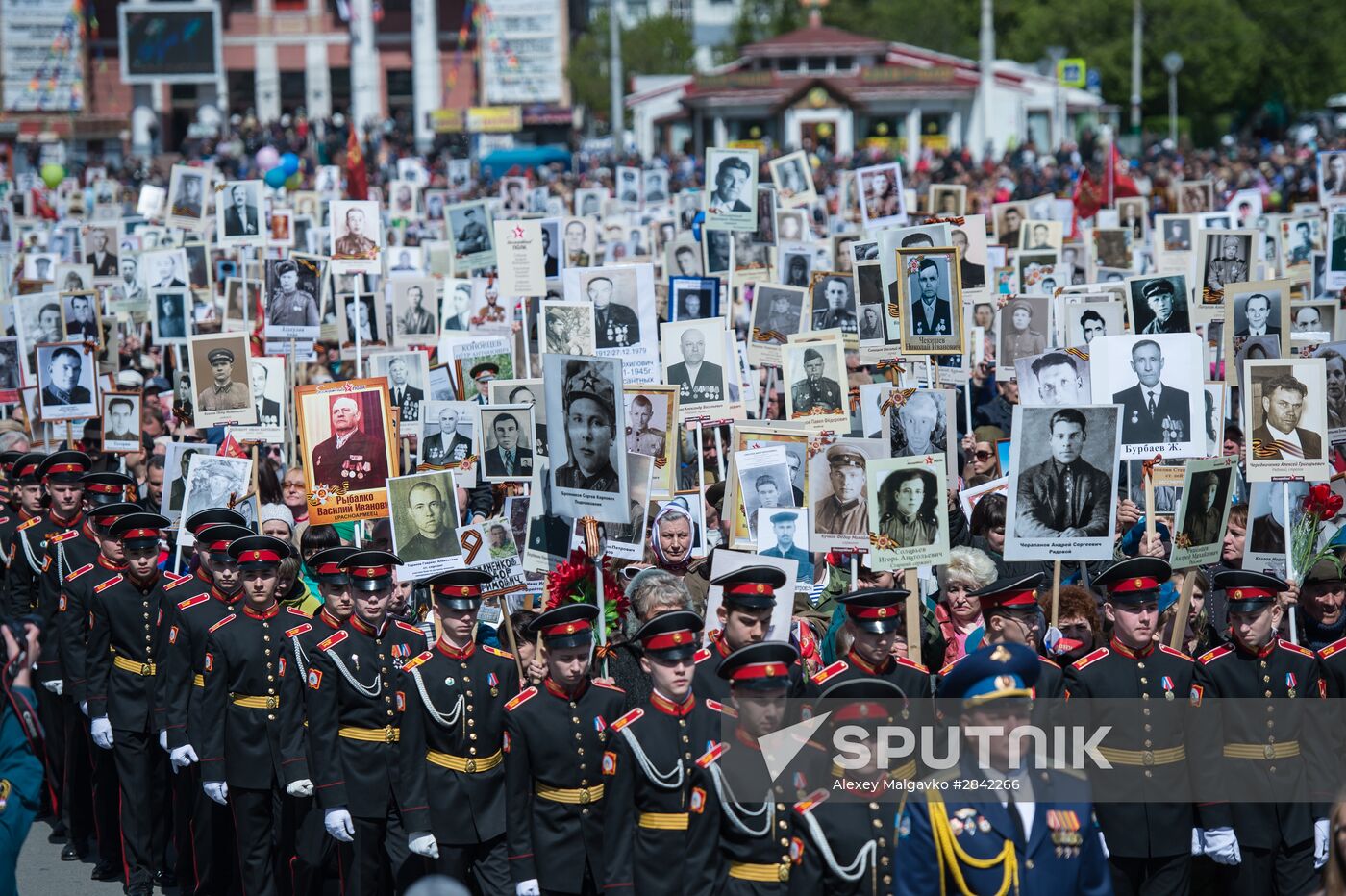 Immortal Regiment march in Russian cities