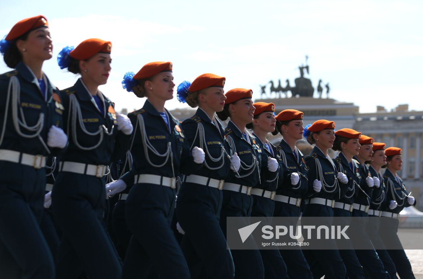 Victory Day Parade in Russian cities