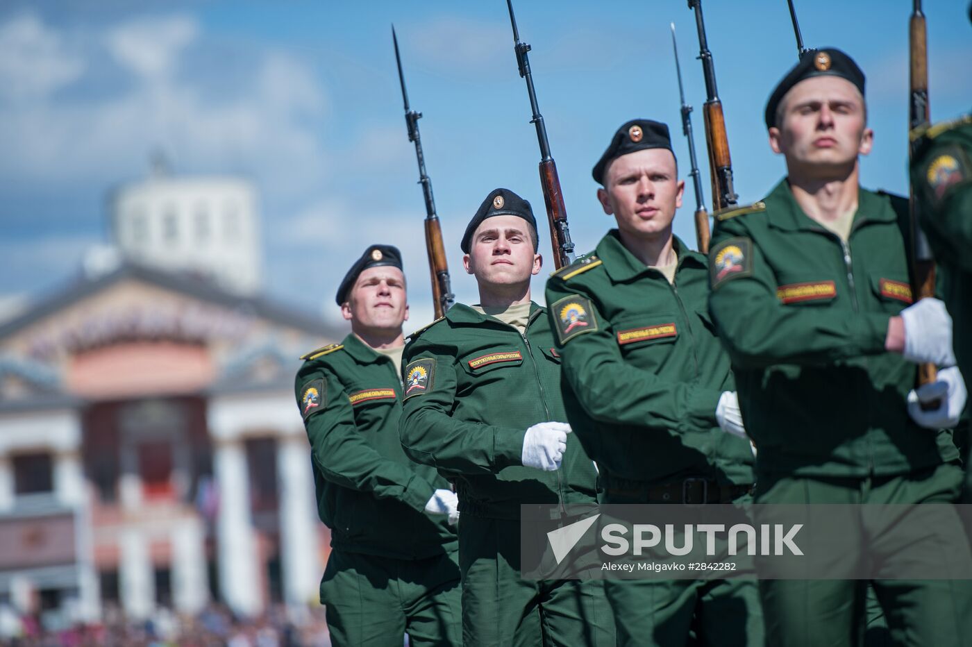 Victory Day Parade in Russian cities