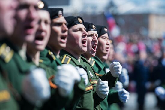 Victory Day Parade in Russian cities