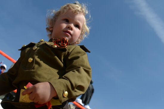 Victory Day Parade in Russian cities