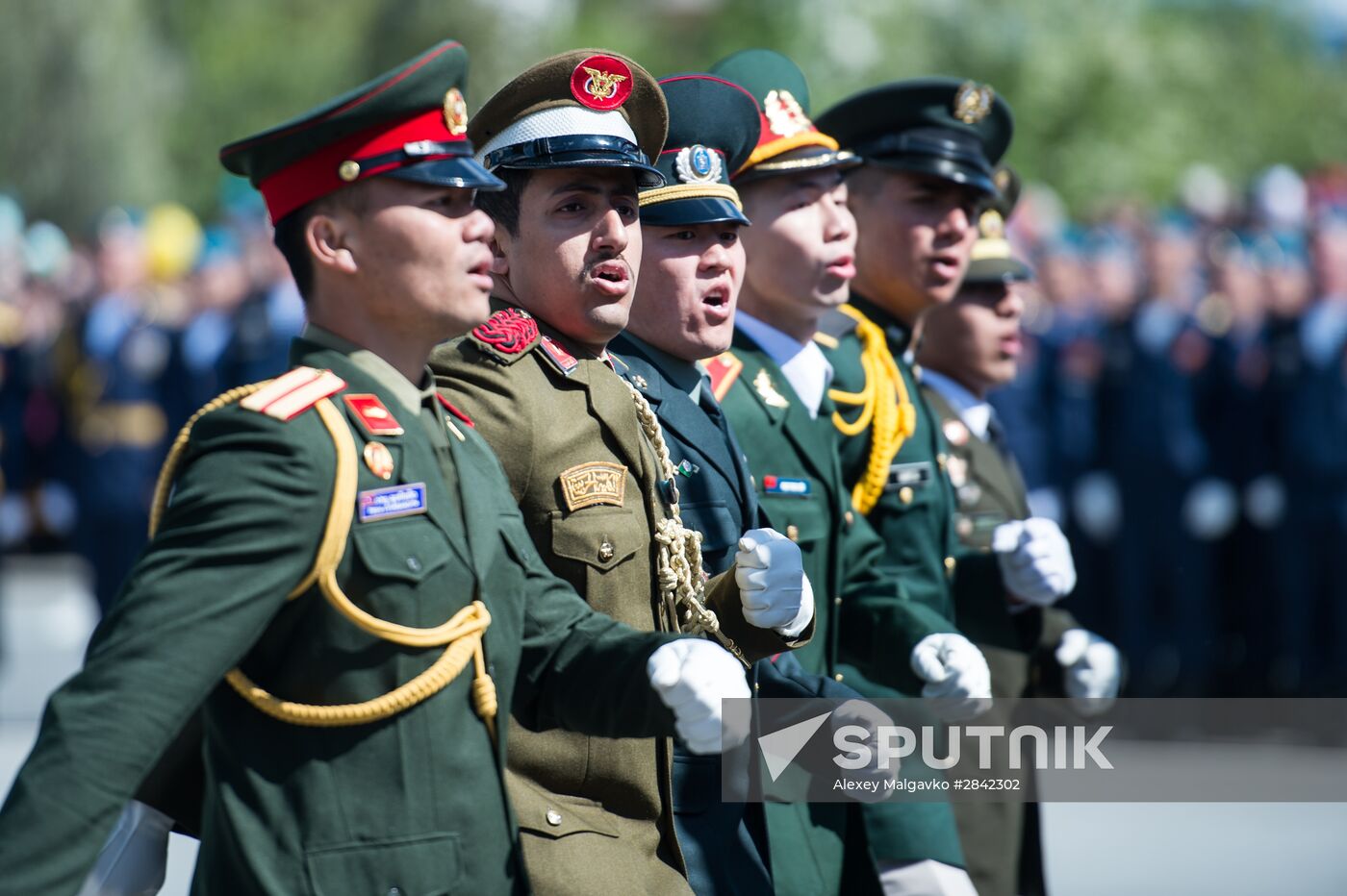 Victory Day Parade in Russian cities