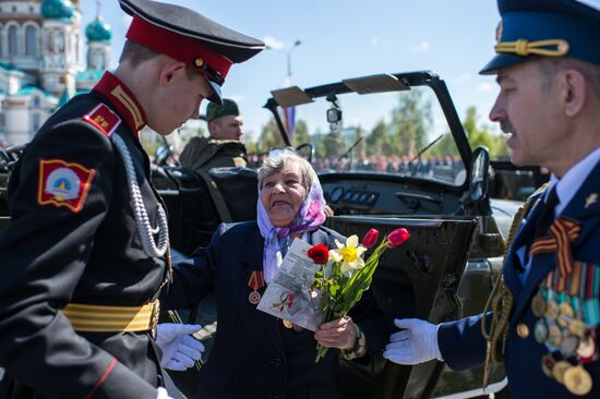 Victory Day Parade in Russian cities