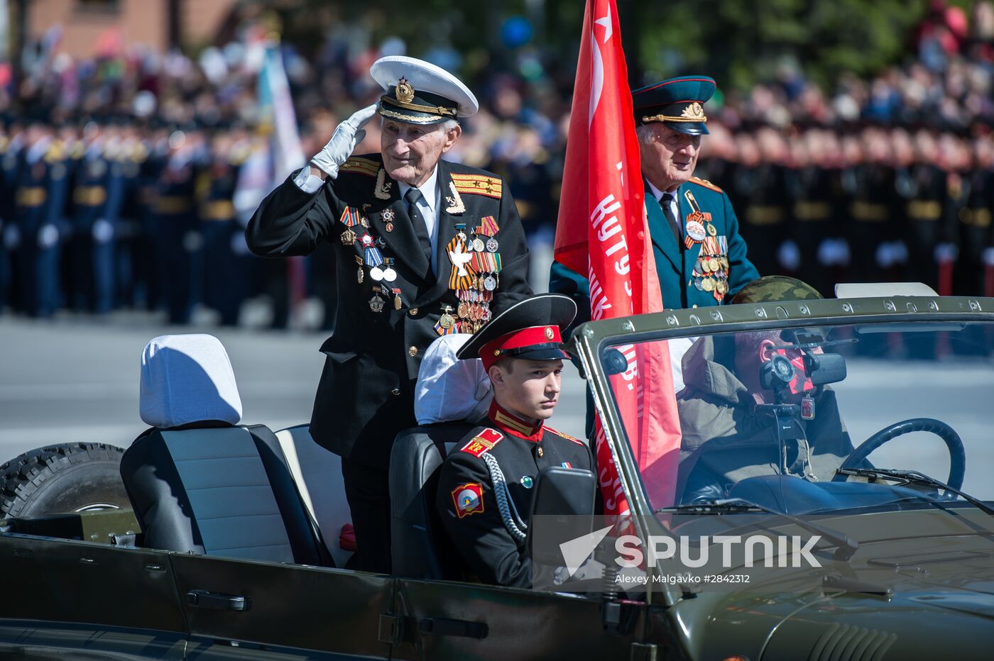 Victory Day Parade in Russian cities