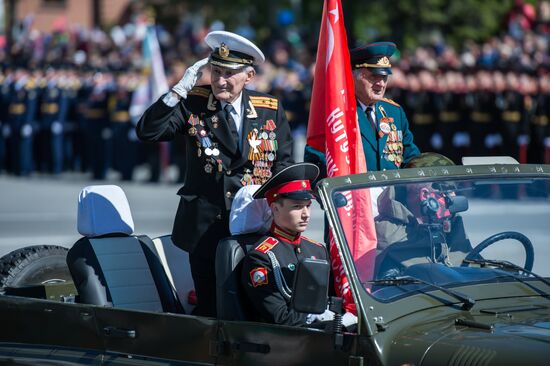 Victory Day Parade in Russian cities
