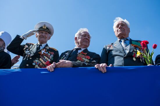 Victory Day Parade in Russian cities