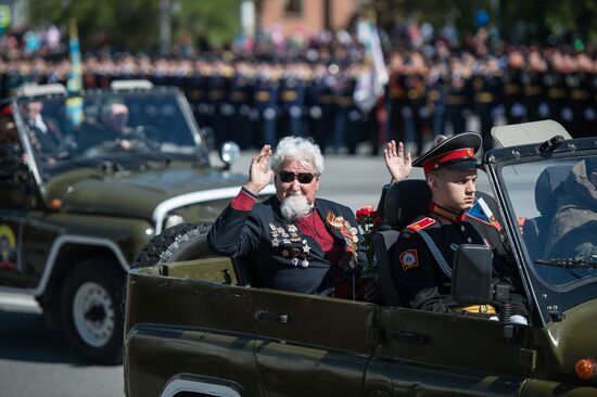 Victory Day Parade in Russian cities