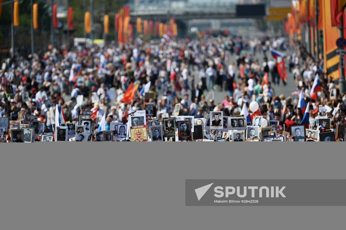 Immortal Regiment march in Moscow