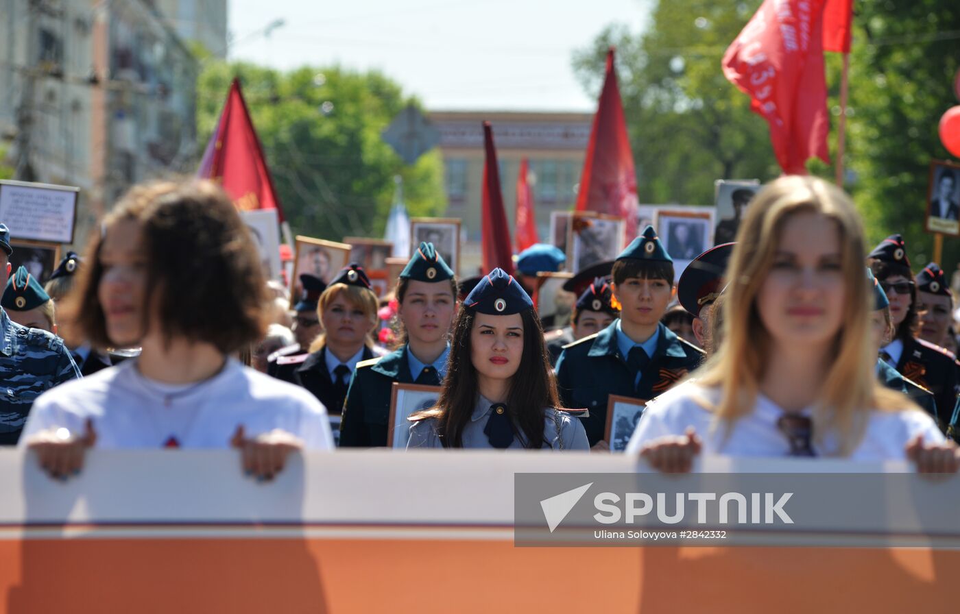 Immortal Regiment march in Russian cities