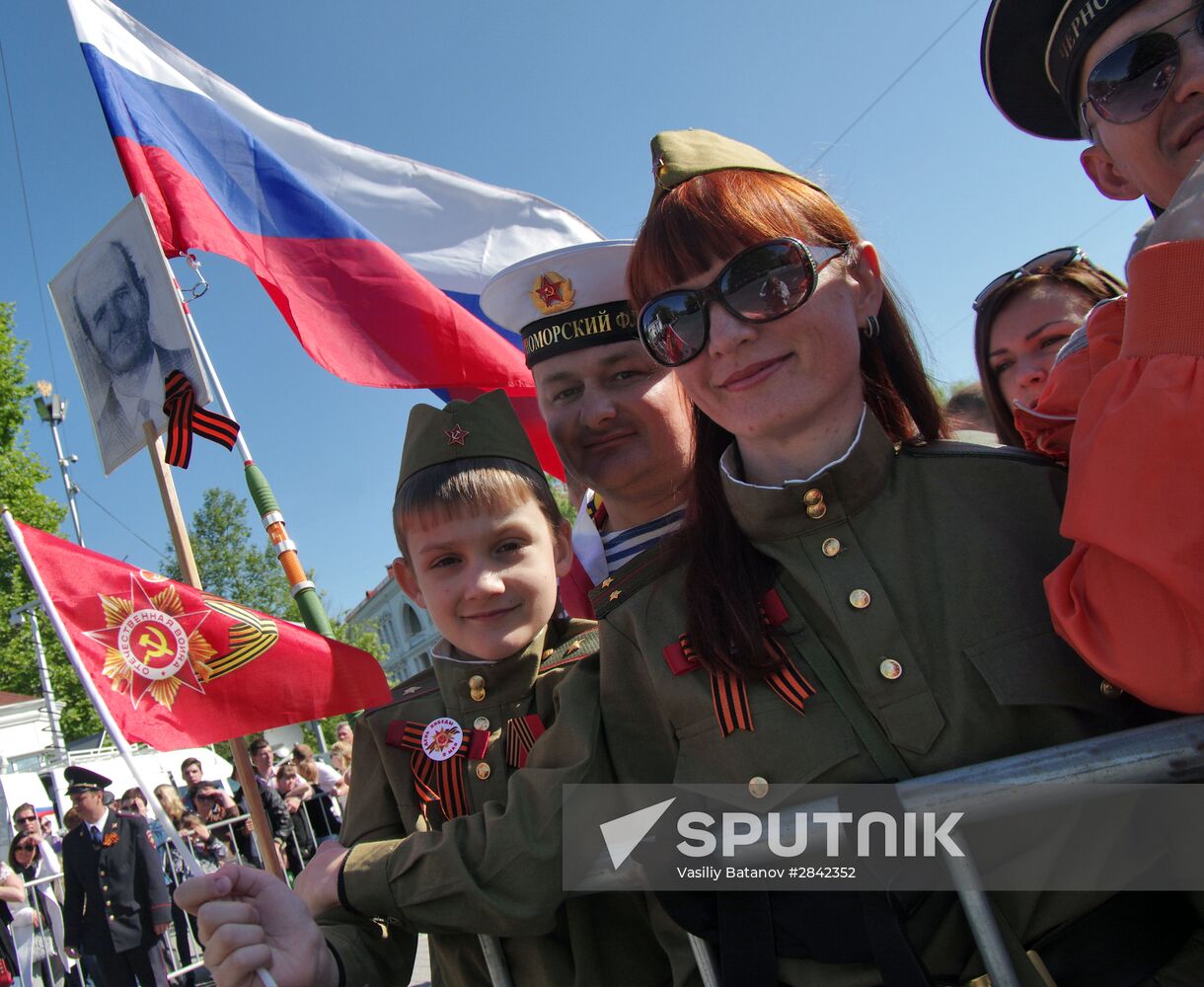 Victory Day Parade in Russian cities