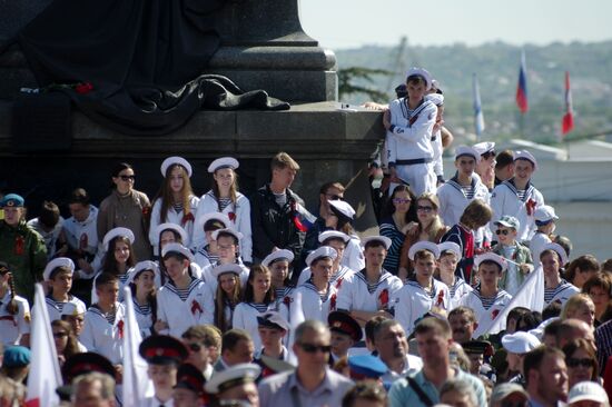 Victory Day Parade in Russian cities