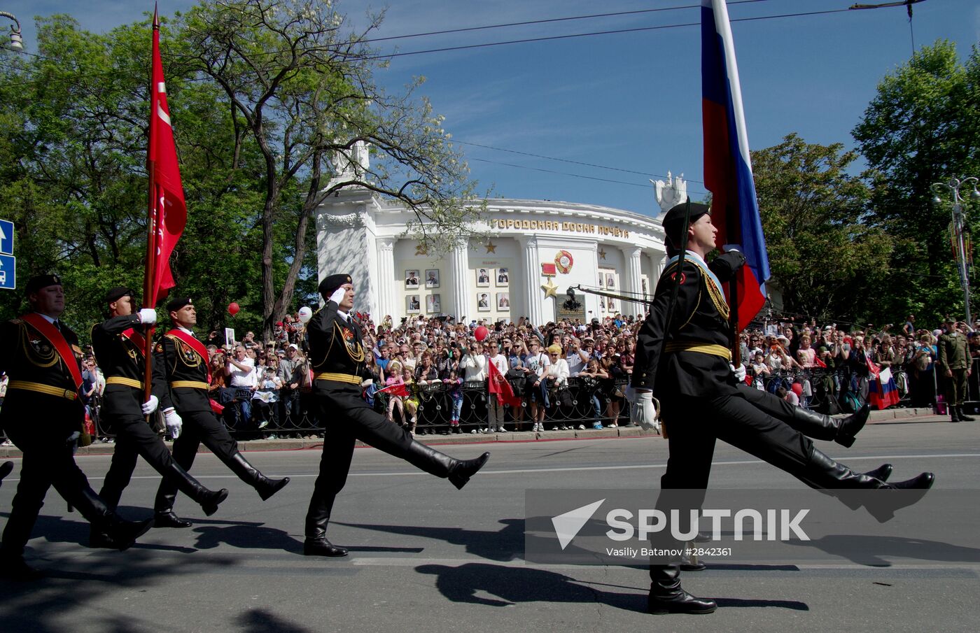 Victory Day Parade in Russian cities