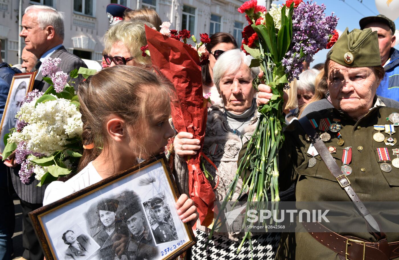Immortal Regiment march in foreign countries