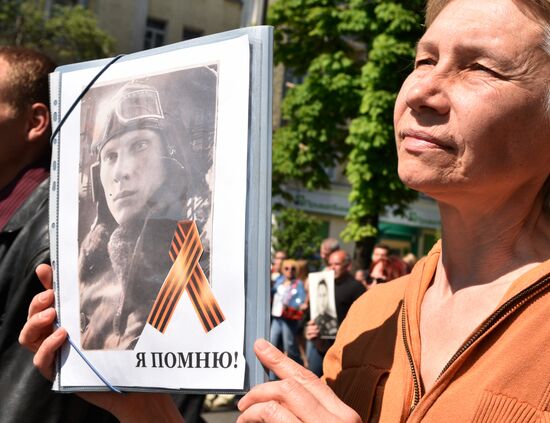 Immortal Regiment march in foreign countries