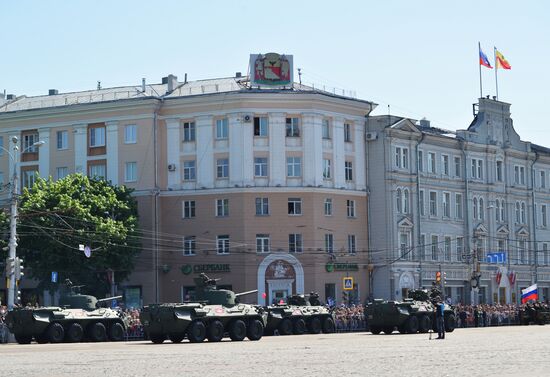 Victory Day Parade in Russian cities