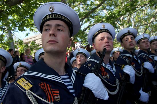 Victory Day Parade in Russian cities