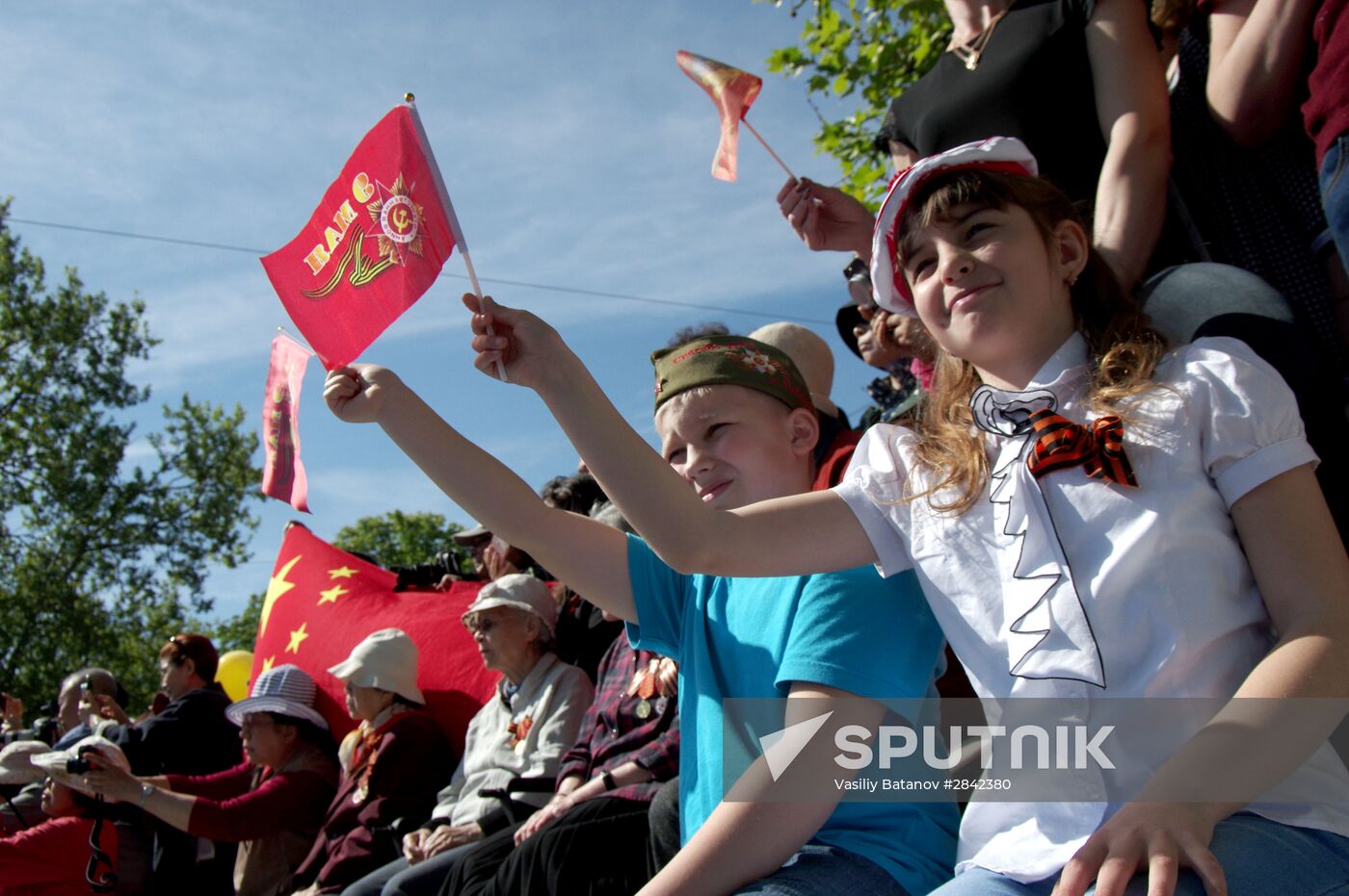 Victory Day Parade in Russian cities