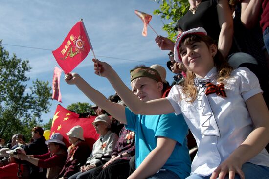 Victory Day Parade in Russian cities
