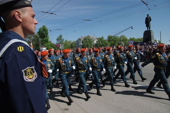 Victory Day Parade in Russian cities