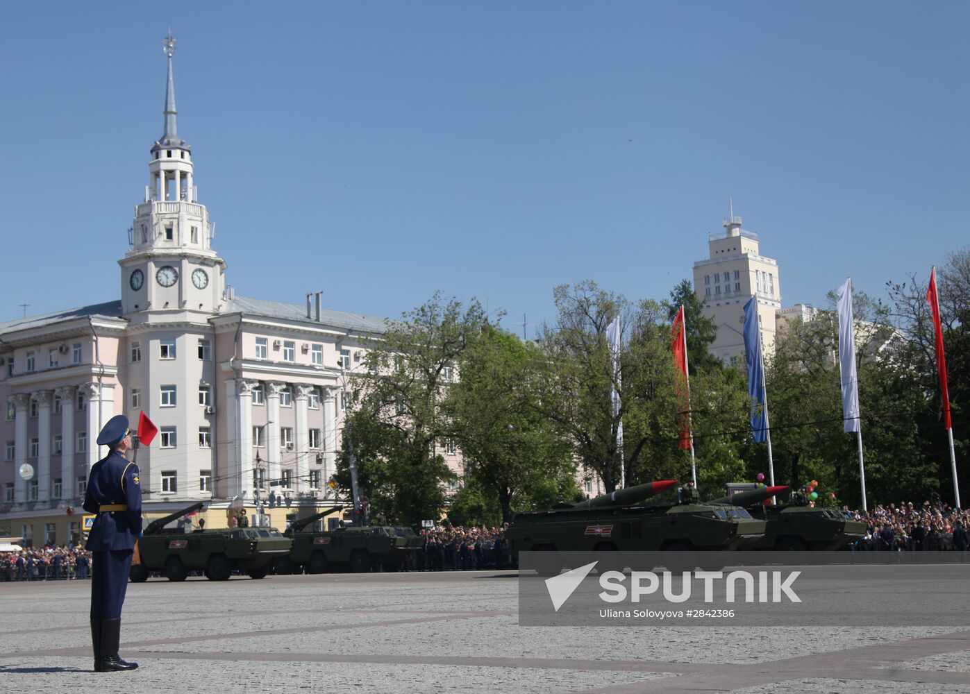 Victory Day Parade in Russian cities