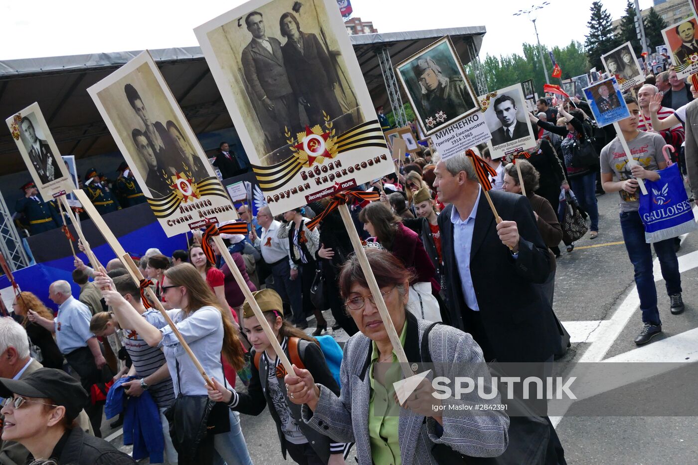 Immortal Regiment march in foreign countries