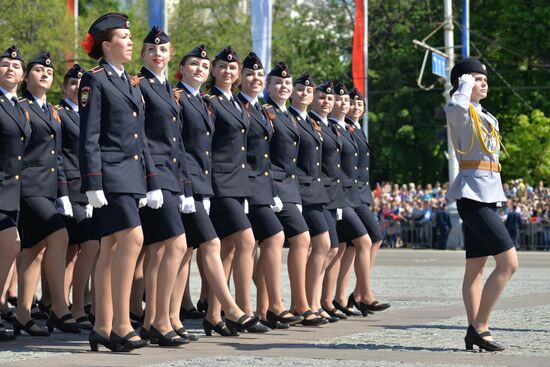 Victory Day Parade in Russian cities