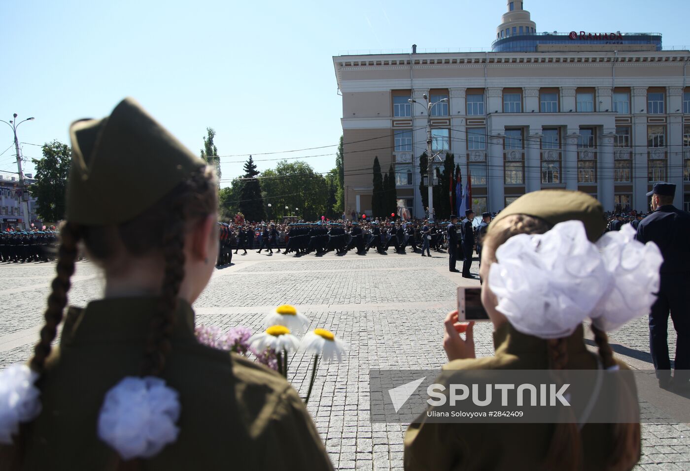Victory Day Parade in Russian cities