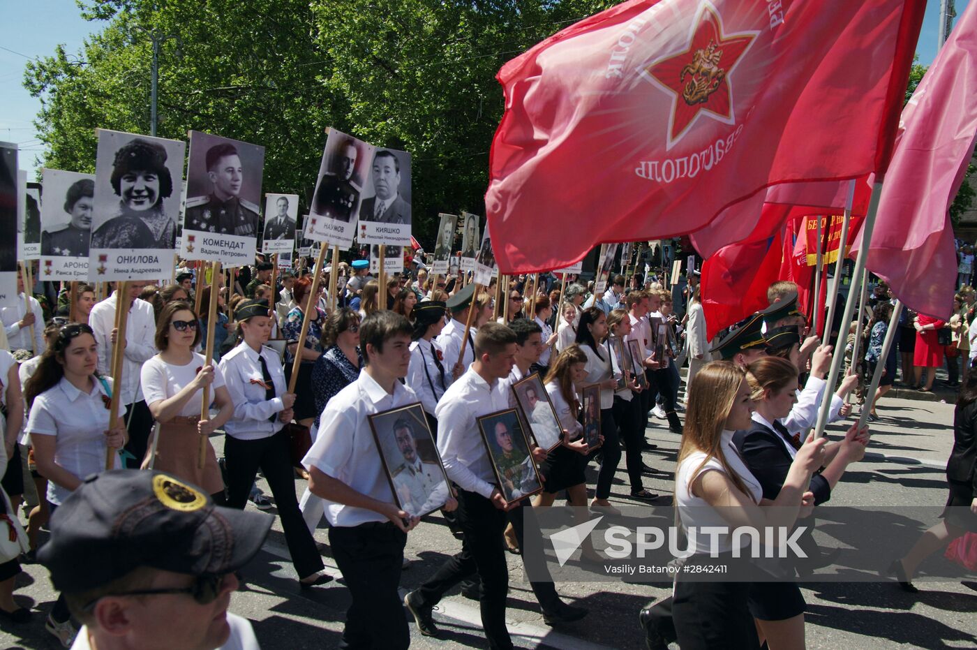 Immortal Regiment march in Russian cities