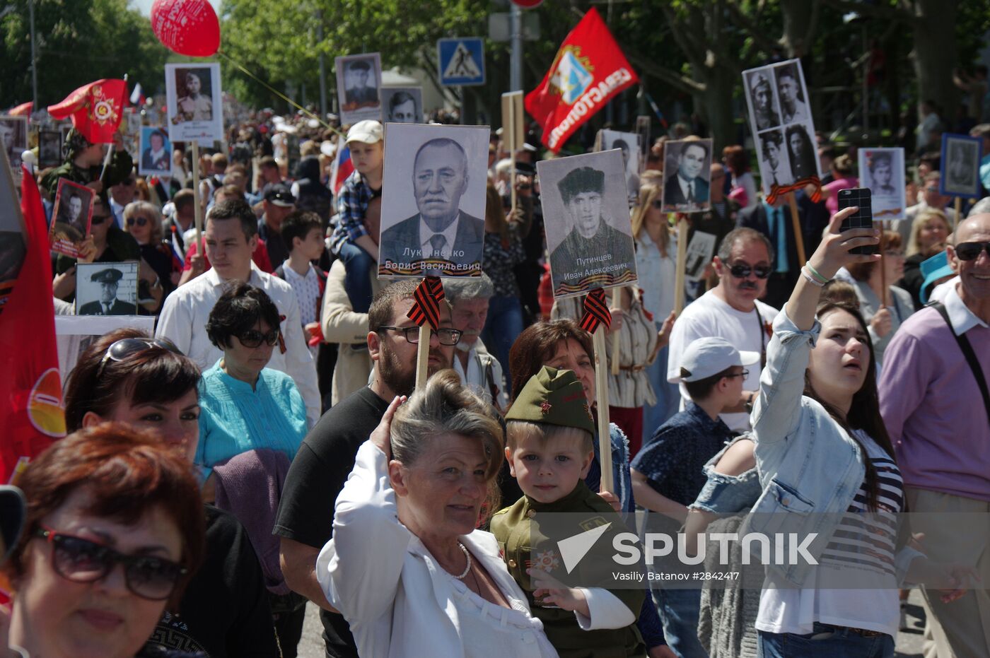 Immortal Regiment march in Russian cities