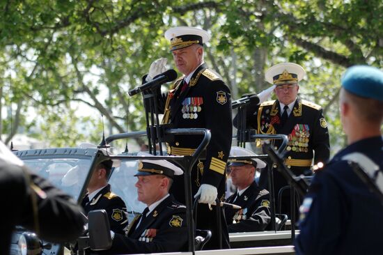 Victory Day Parade in Russian cities