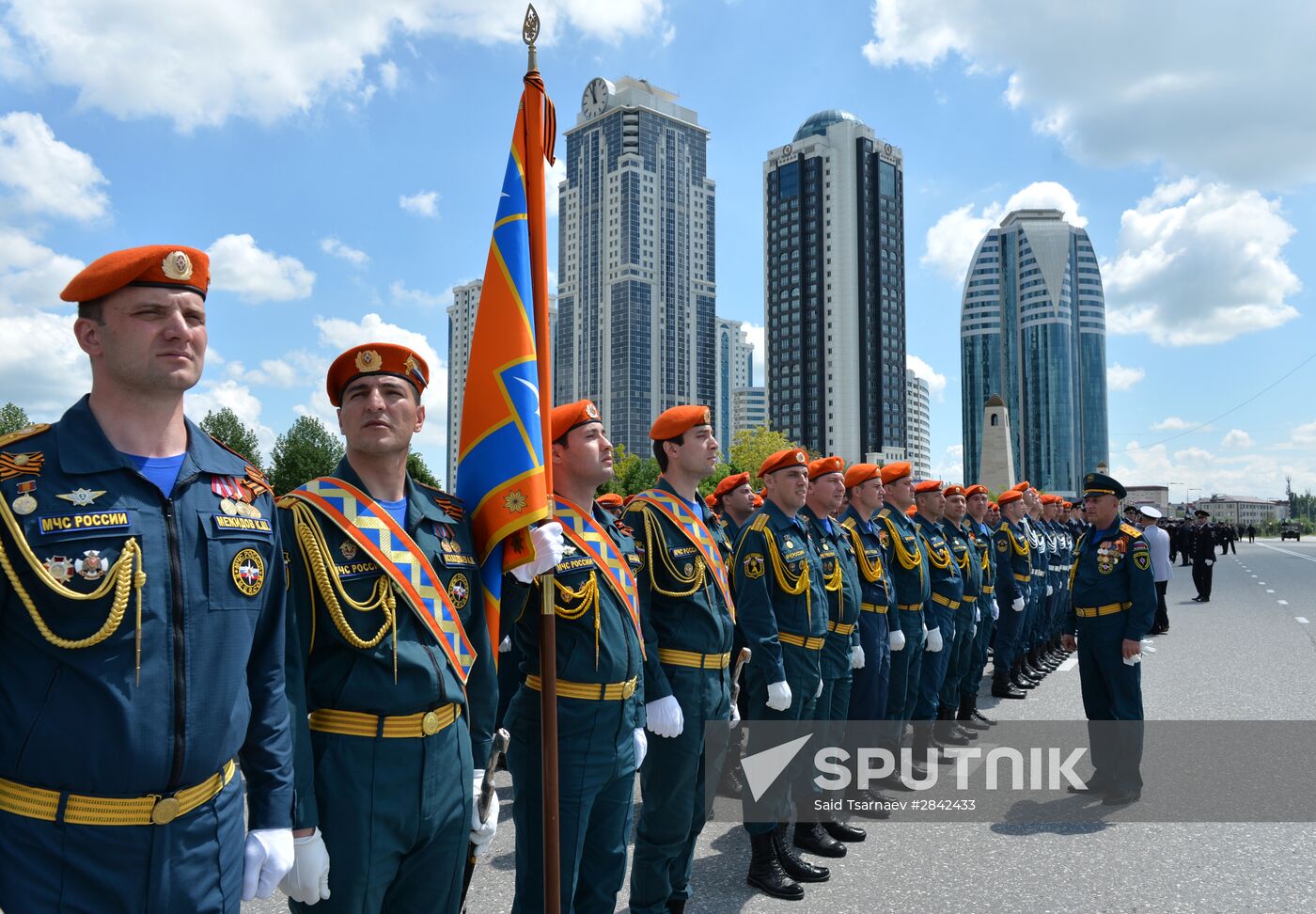 Victory Day Parade in Russian cities