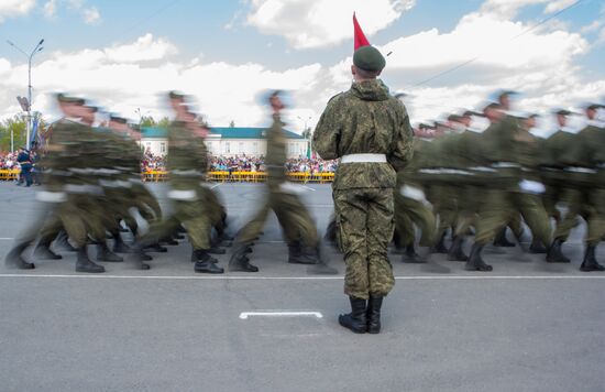 Victory Day Parade in Russian cities