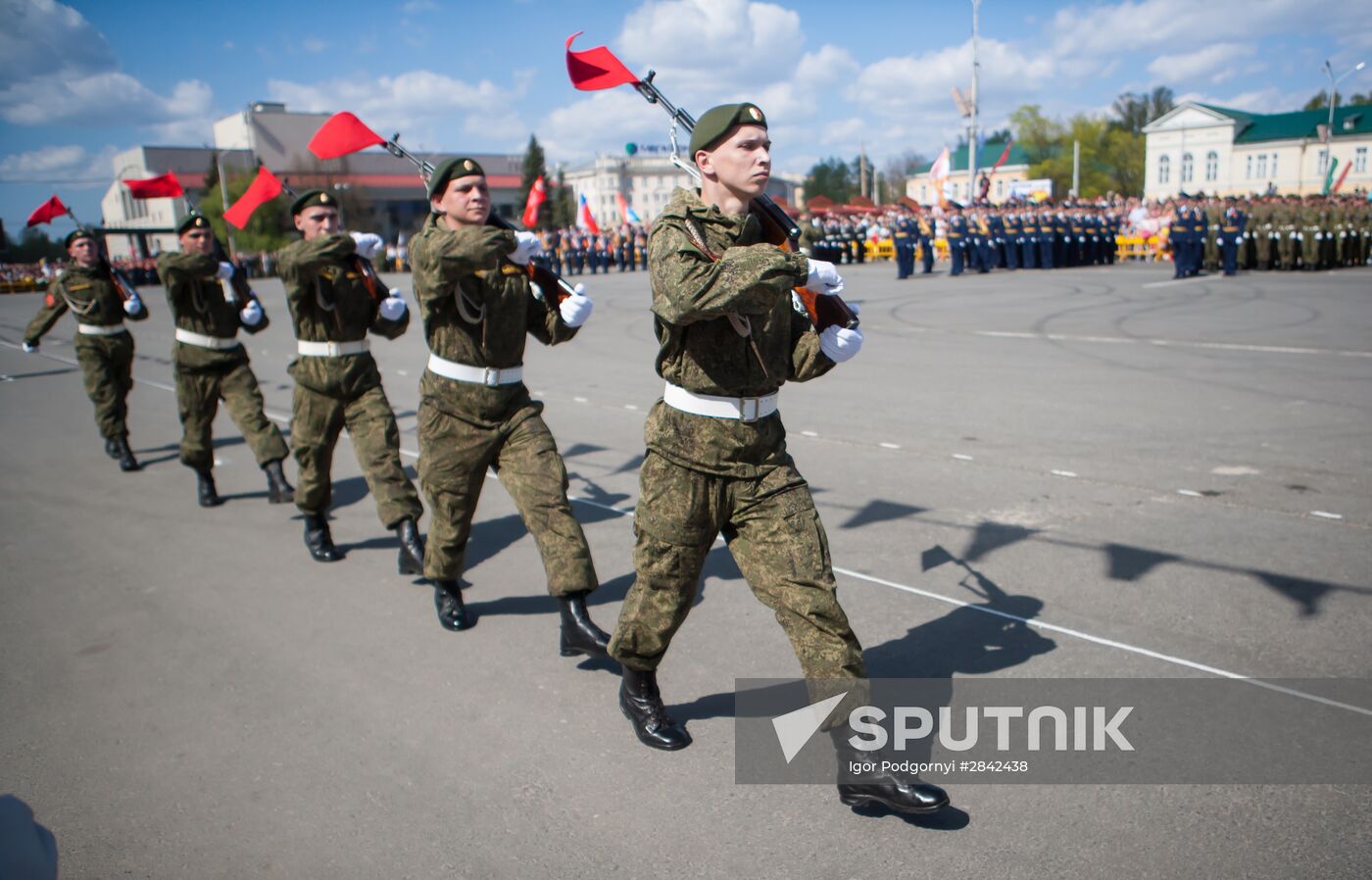 Victory Day Parade in Russian cities