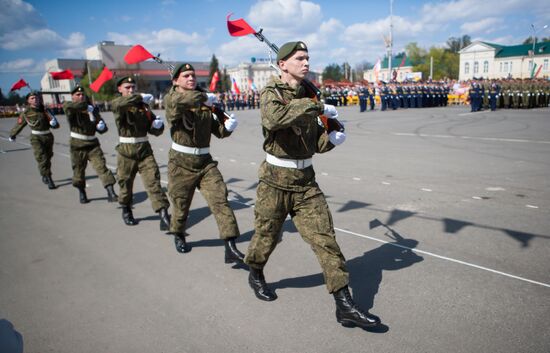 Victory Day Parade in Russian cities