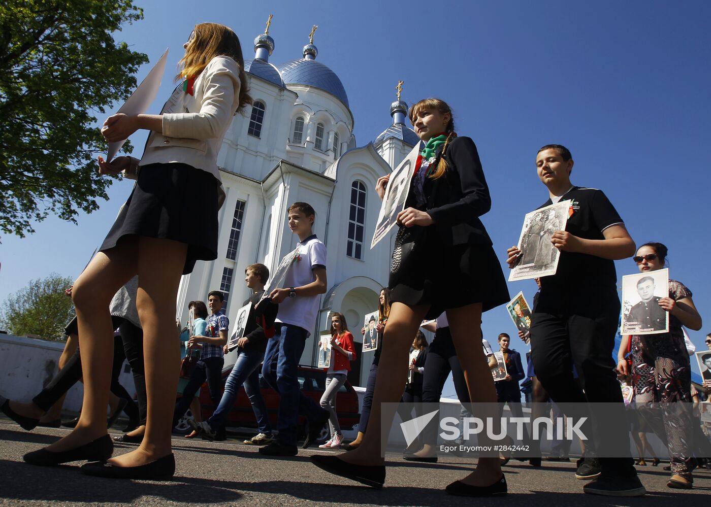 Immortal Regiment march in foreign countries