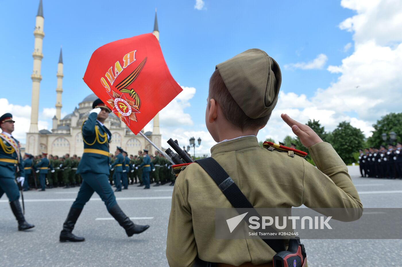 Victory Day Parade in Russian cities