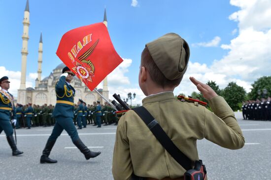 Victory Day Parade in Russian cities