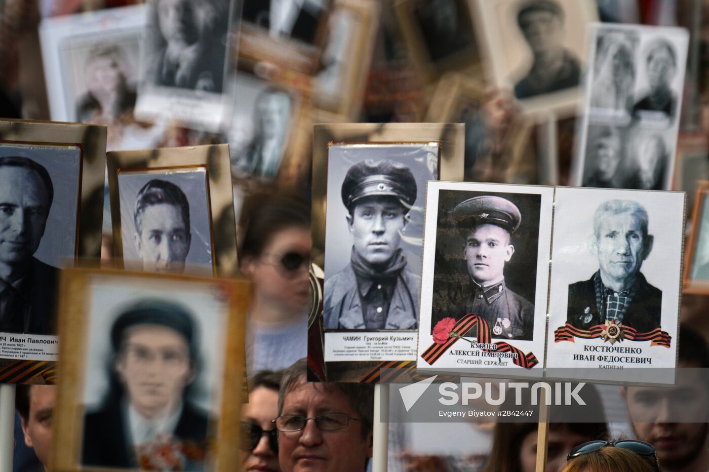 Immortal Regiment march in Moscow