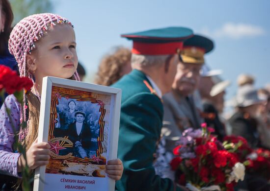 Victory Day Parade in Russian cities