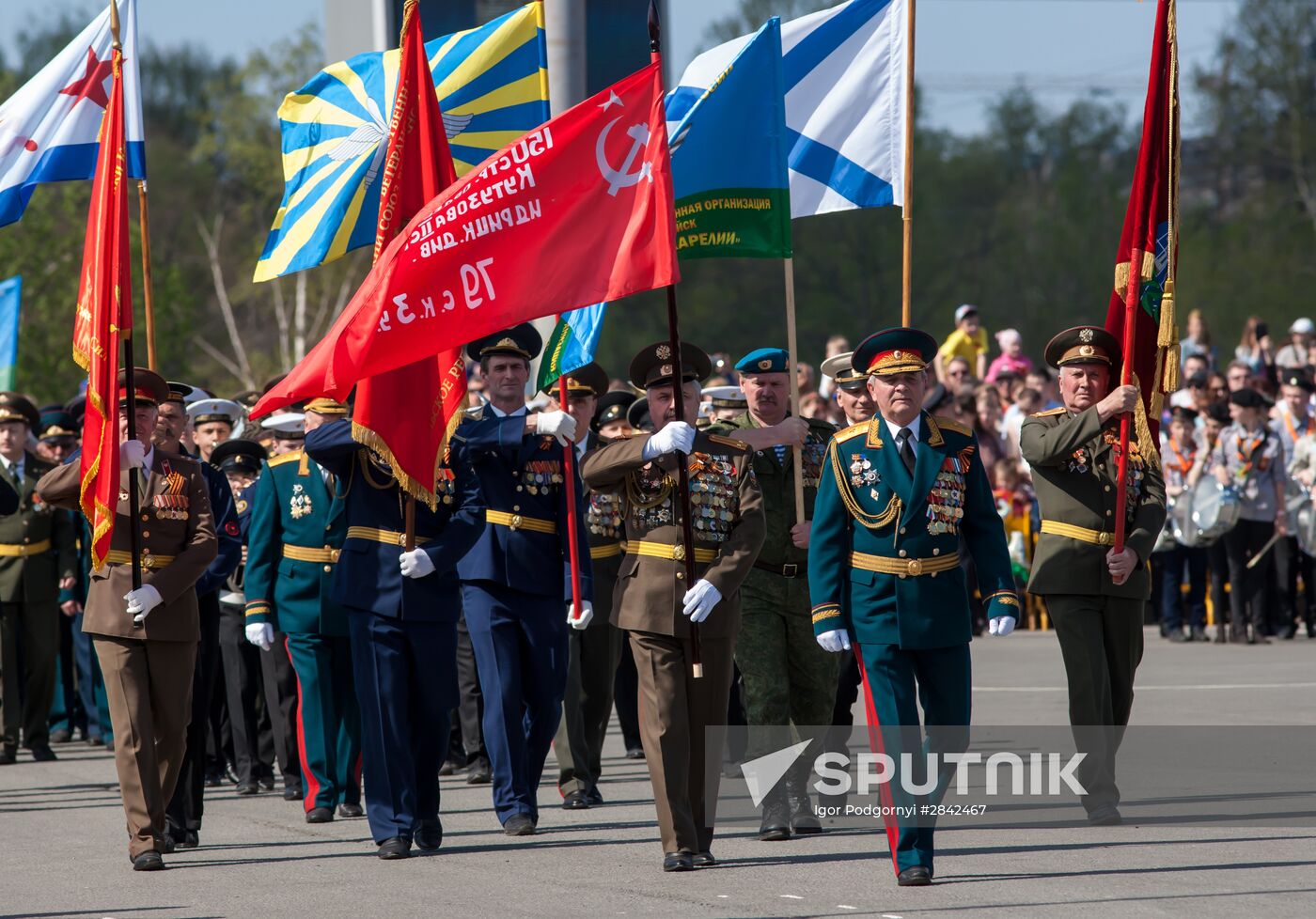 Victory Day Parade in Russian cities