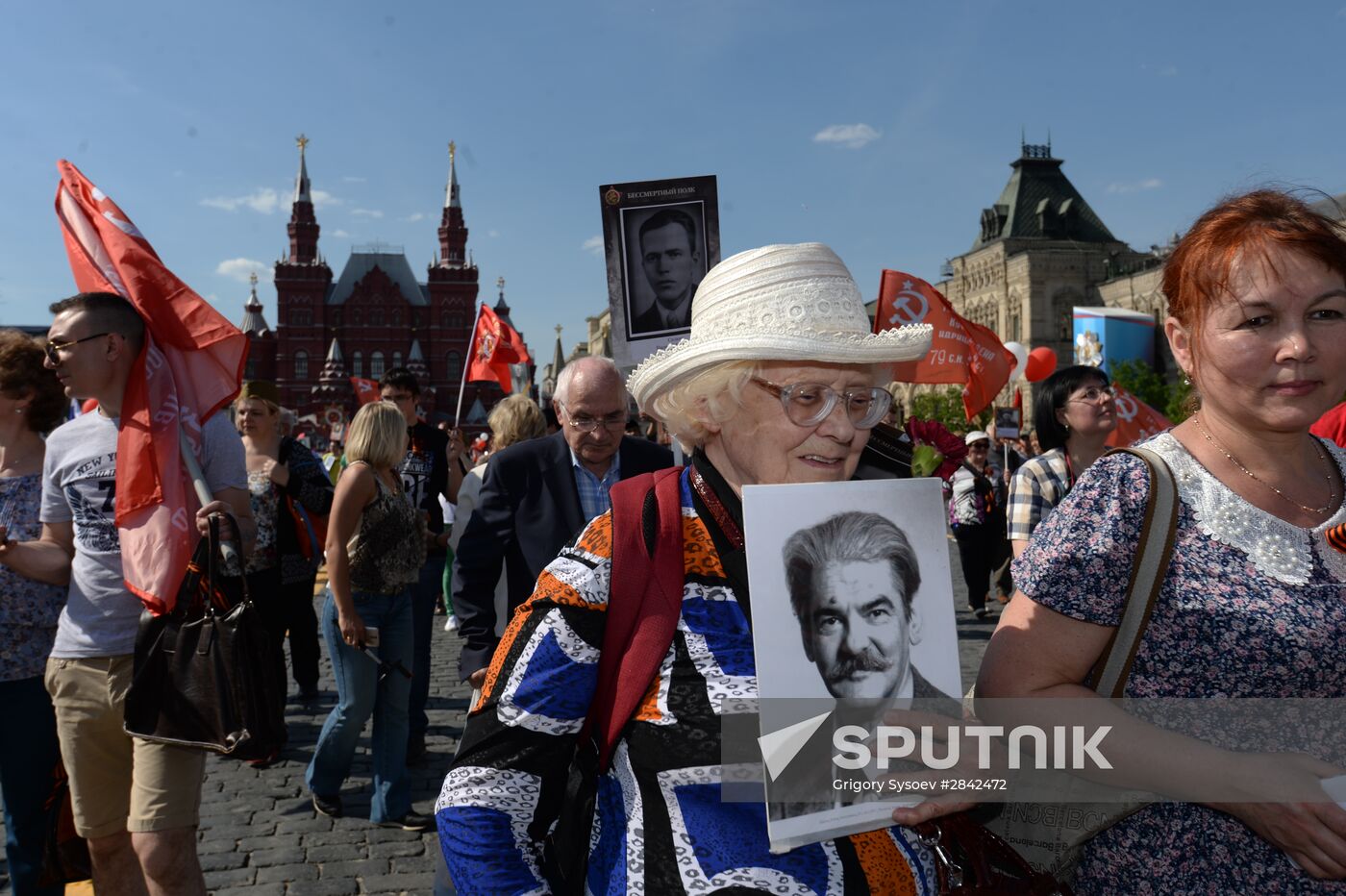 Immortal Regiment march in Moscow