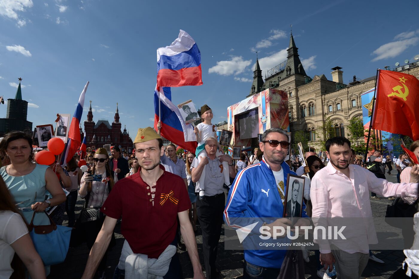 Immortal Regiment march in Moscow