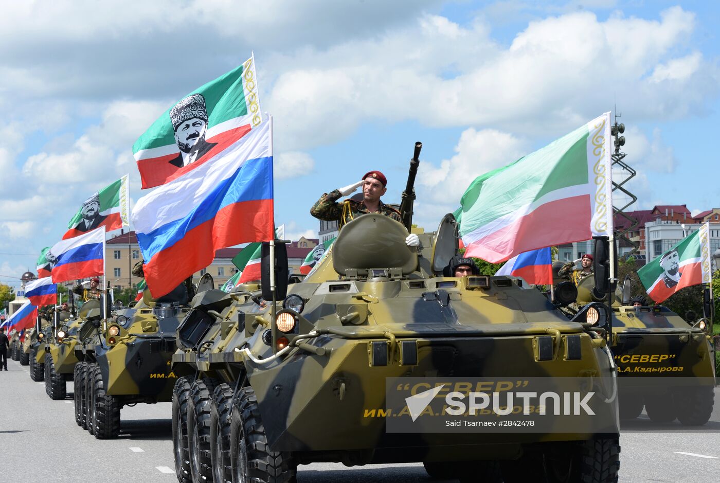 Victory Day Parade in Russian cities