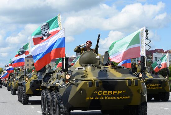 Victory Day Parade in Russian cities