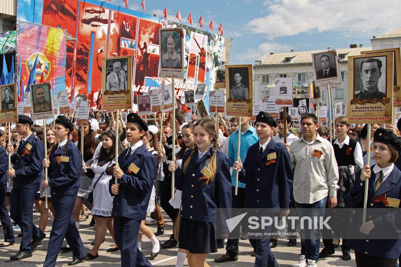 Immortal Regiment march in foreign countries