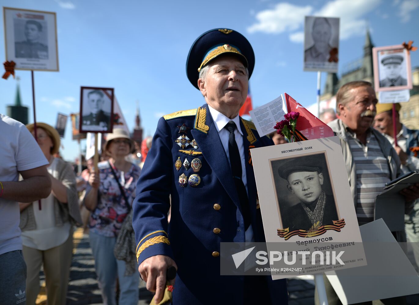Immortal Regiment march in Moscow