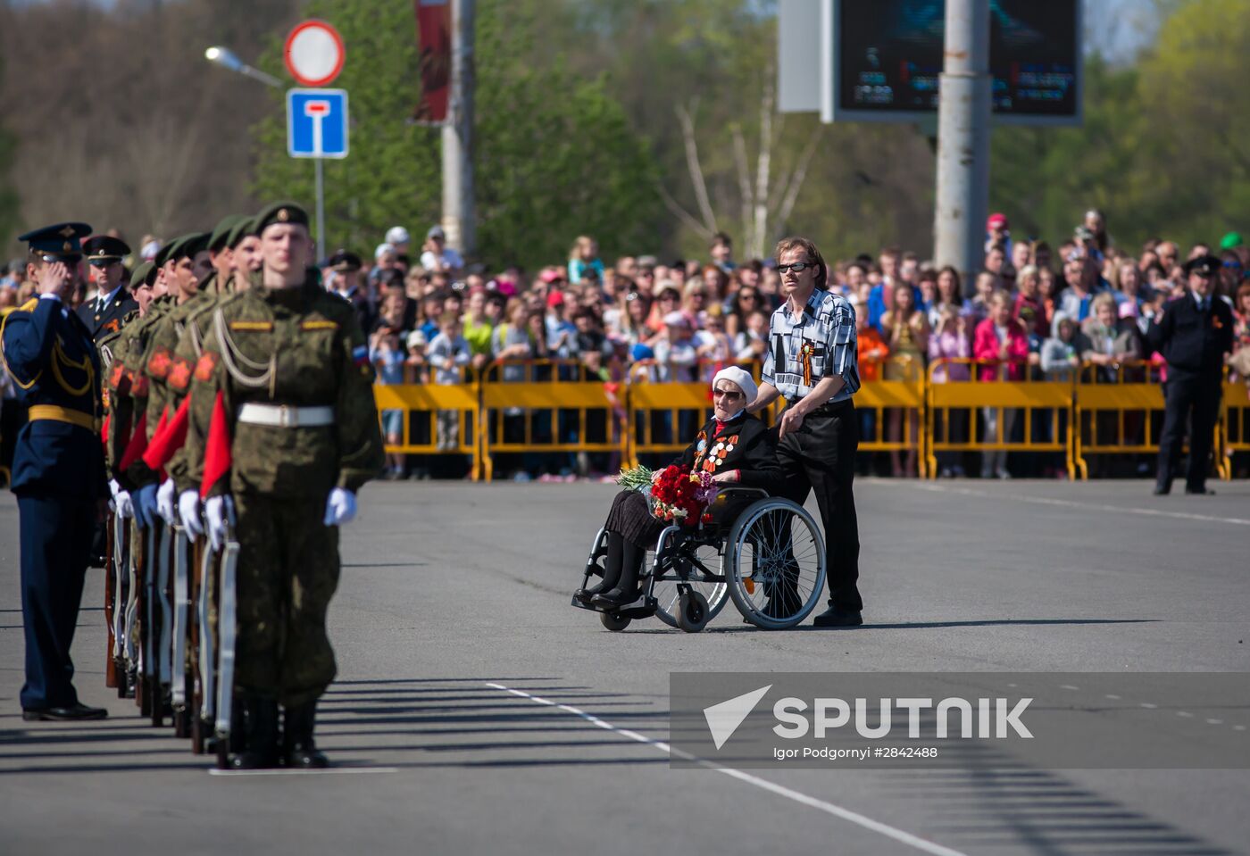 Victory Day Parade in Russian cities