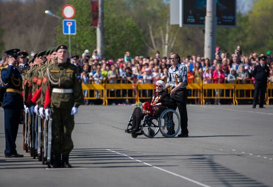 Victory Day Parade in Russian cities