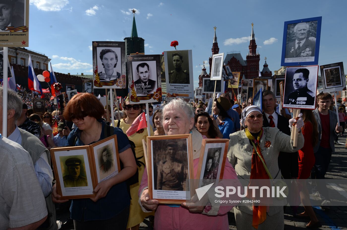 Immortal Regiment march in Moscow